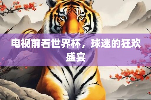电视前看世界杯，球迷的狂欢盛宴