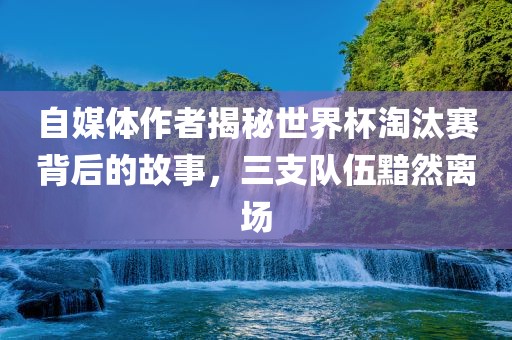 自媒体作者揭秘世界杯淘汰赛背后的故事，三支队伍黯然离场
