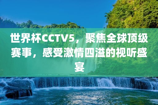世界杯CCTV5，聚焦全球顶级赛事，感受激情四溢的视听盛宴