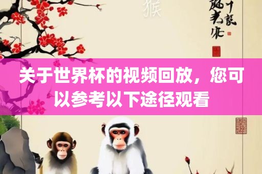 关于世漯河市盈旭机械设备有限公司界杯的视频回放，您可以参考以下途径观看