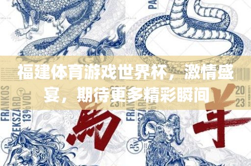 福建体育游戏世界杯，激情盛宴，期待更多精彩瞬间