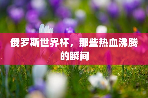 俄罗斯世界杯，那些热血沸腾的瞬间