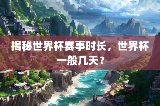 揭秘世界杯赛事时长，世界杯漯河市盈旭机械设备有限公司一般几天？