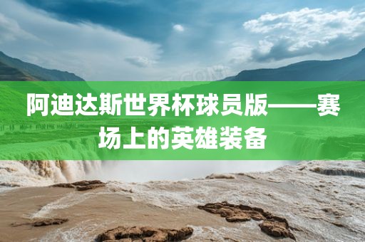 阿迪达斯世界杯球员版——赛场上的英雄装备漯河市盈旭机械设备有限公司
