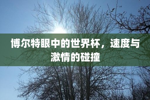 博尔特眼中的世界杯，速度与激情的碰撞