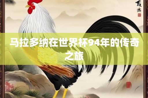 马拉多纳在世界杯94年的传奇之旅漯河市盈旭机械设备有限公司