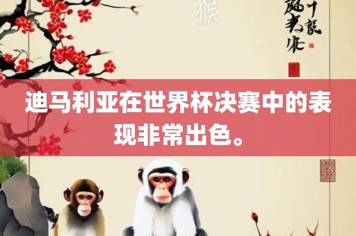 迪马利亚在世界杯决赛中的表现非常出色。