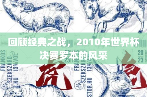 回顾经典之战，2010年世界杯决赛罗本的风采