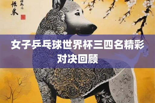 女子乒乓球世界杯三四名精彩对决回顾