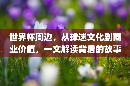 世界杯周边，从球迷文化到商业价值，一文解读背后的故事漯河市盈旭机械设备有限公司