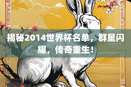 揭秘2014世界杯名单，群星闪耀，传奇重生！