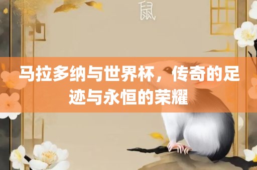 马拉多纳与世界杯，传奇的足迹与永恒的荣耀