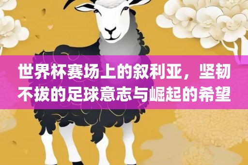 世界杯赛场上的叙利亚，坚韧不拔的足球意志与崛起的希望漯河市盈旭机械设备有限公司