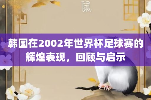 韩国在2002年世界杯足球赛的辉煌表现，回顾与启示