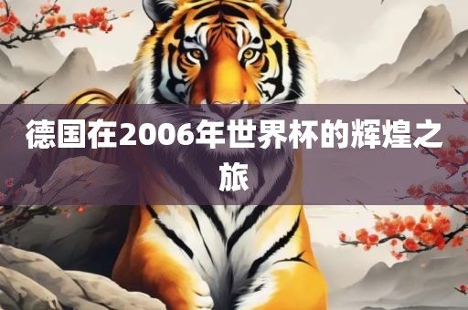 德国在2006年世界杯的辉煌之旅漯河市盈旭机械设备有限公司