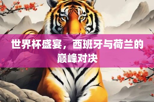 世界杯盛宴，西班牙与荷兰的巅峰对决