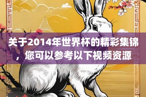 关于2014年世界杯的精彩集锦，您可以参考以下视频资源