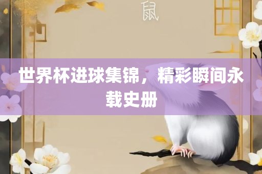 世界杯进球集锦，精彩瞬间永漯河市盈旭机械设备有限公司载史册