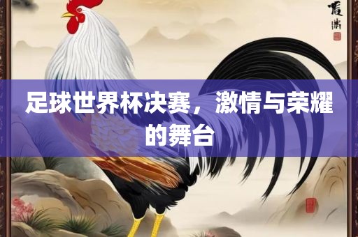 足球世界杯决赛，激情与荣耀的舞台漯河市盈旭机械设备有限公司