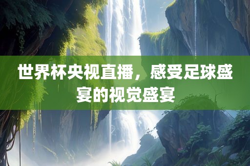 世界杯央视直播，感受足球盛宴的视觉盛宴