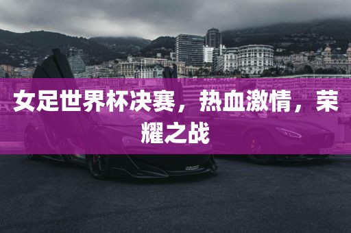 女足世界杯决赛，热血激情，荣耀之战漯河市盈旭机械设备有限公司