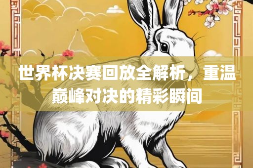 世界杯决赛回放全解析，重温巅峰对决的精彩瞬间