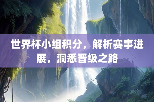 世界杯小组积分，解析赛事进展，洞悉晋级之路