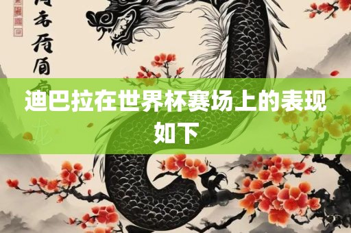 迪巴拉在世界杯赛场上的表现如下