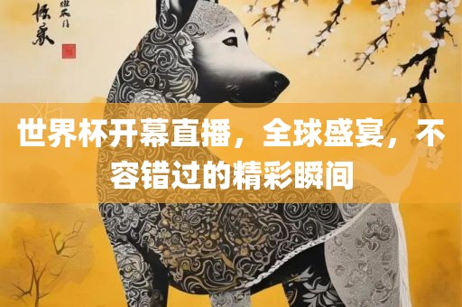 世界杯开幕直播，全球盛宴，不容错过的精彩瞬间漯河市盈旭机械设备有限公司