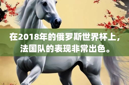 在2018年的俄罗斯世界杯上，法国队的表现非常出色。