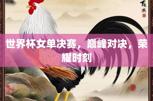 世界杯女单决赛，巅峰对决，荣耀时刻