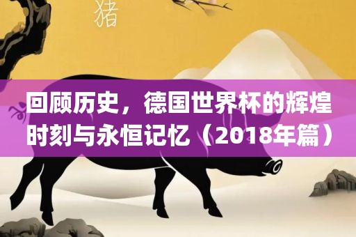 回顾历史，德国世界杯的辉煌时刻与永恒记忆（2018年篇）