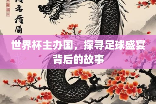 世界杯主办国，探寻足球盛宴背后的故事