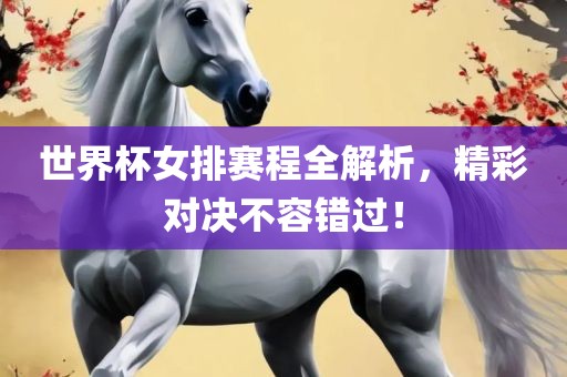 世界杯女排赛程全解析，精彩对决不容错过！漯河市盈旭机械设备有限公司