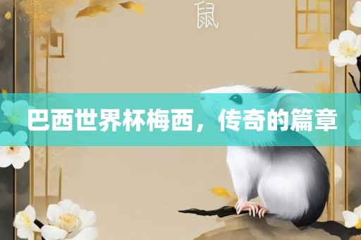 巴西世界杯梅西，传奇的篇章漯河市盈旭机械设备有限公司