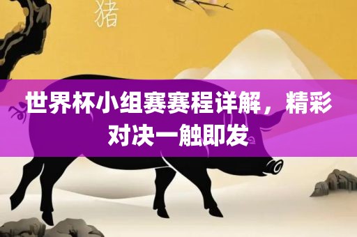 世界杯小组赛赛程详解，精彩对决一触即发漯河市盈旭机械设备有限公司