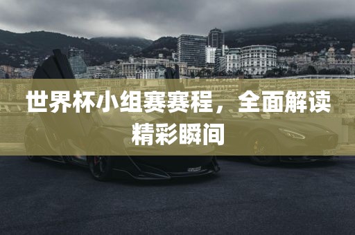 世界杯小组赛赛程，全面解读精彩瞬间