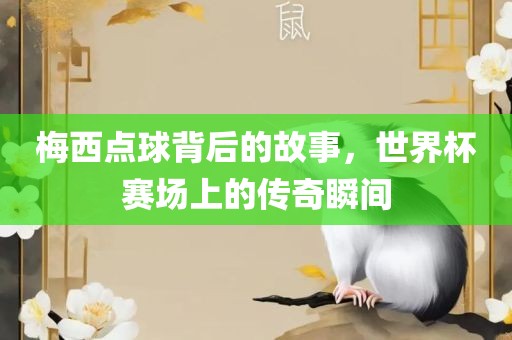 梅西点球背后的故事，世界杯赛场上的传奇瞬间