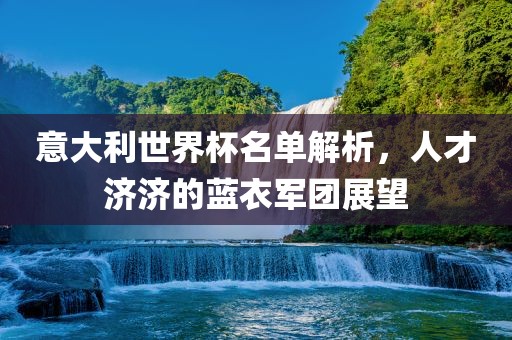 意大利世界杯名单解析，人才济济的蓝衣军团展望