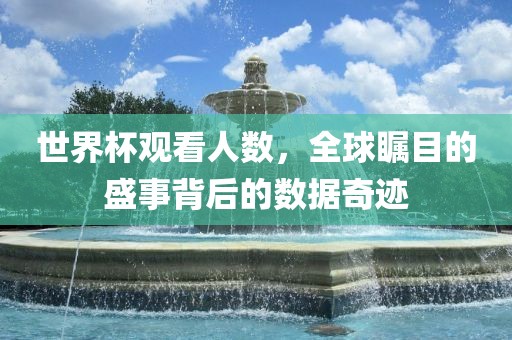 世界杯观看人数，全球瞩目的盛事背后的数据奇迹