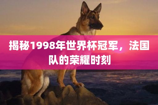 揭秘1998年世界杯冠军，法国队的荣耀时刻