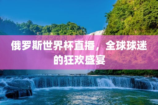 俄罗斯世界杯直播，全球球迷的狂欢盛宴