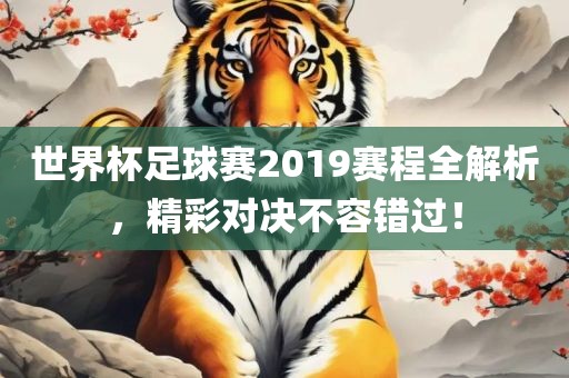 世界杯足球赛2019赛程全解析，精彩对决不容错过！漯河市盈旭机械设备有限公司