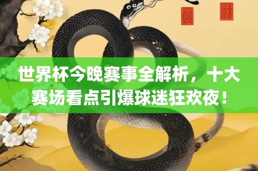 世界杯今晚赛事全解析，十大赛场看点引爆球迷狂欢夜！