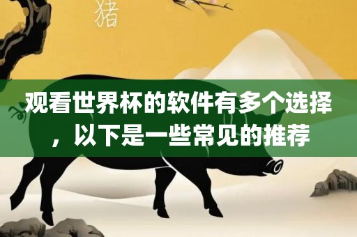 观看世界杯的软件有多个选择，以下是一些常见的推荐漯河市盈旭机械设备有限公司