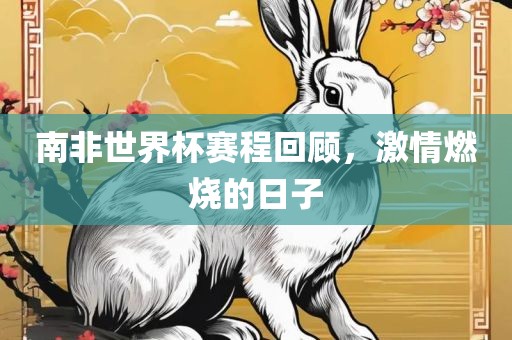 南非世界杯赛程回顾，激情燃烧的日子