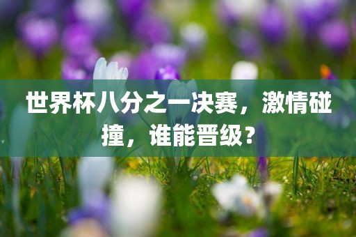 世界杯八分之一决赛，激情碰撞，谁能晋级？