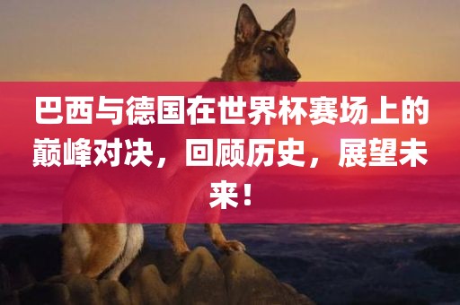 巴西与德国在世界杯赛场上的巅峰对决，回顾历史，展望未来！