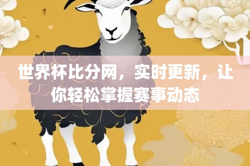 世界杯比分网，实时更新，让你轻松掌握赛事动态