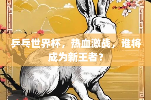 乒乓世界杯，热血激战，谁将成为新王者？